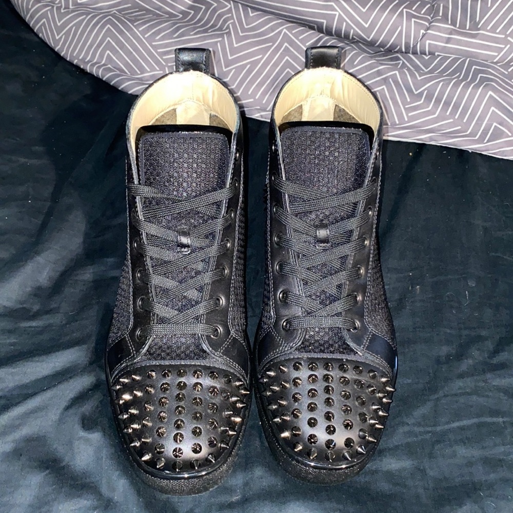 Christian louboutin men spike shoes